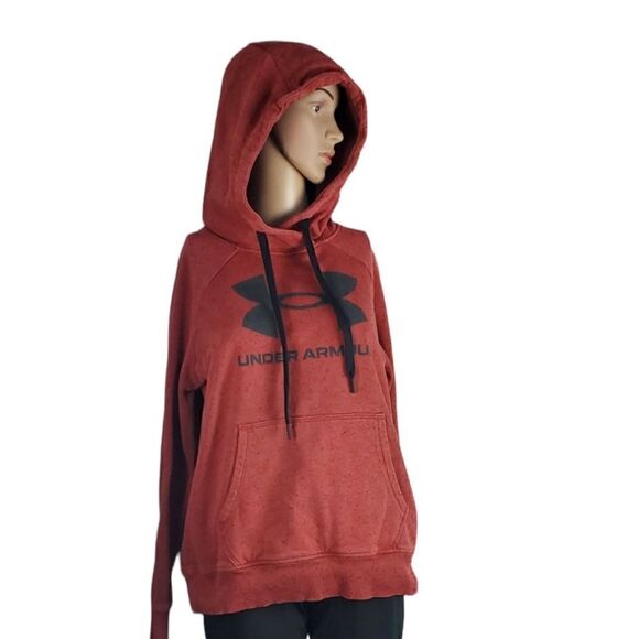 Under Armour Rust & Black Speckle Hoodie Sweatshirt - Picture 1 of 5